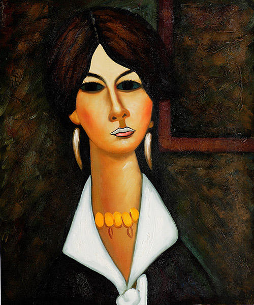 Woman of Algiers, 1917 - Amedeo Modigliani Paintings
